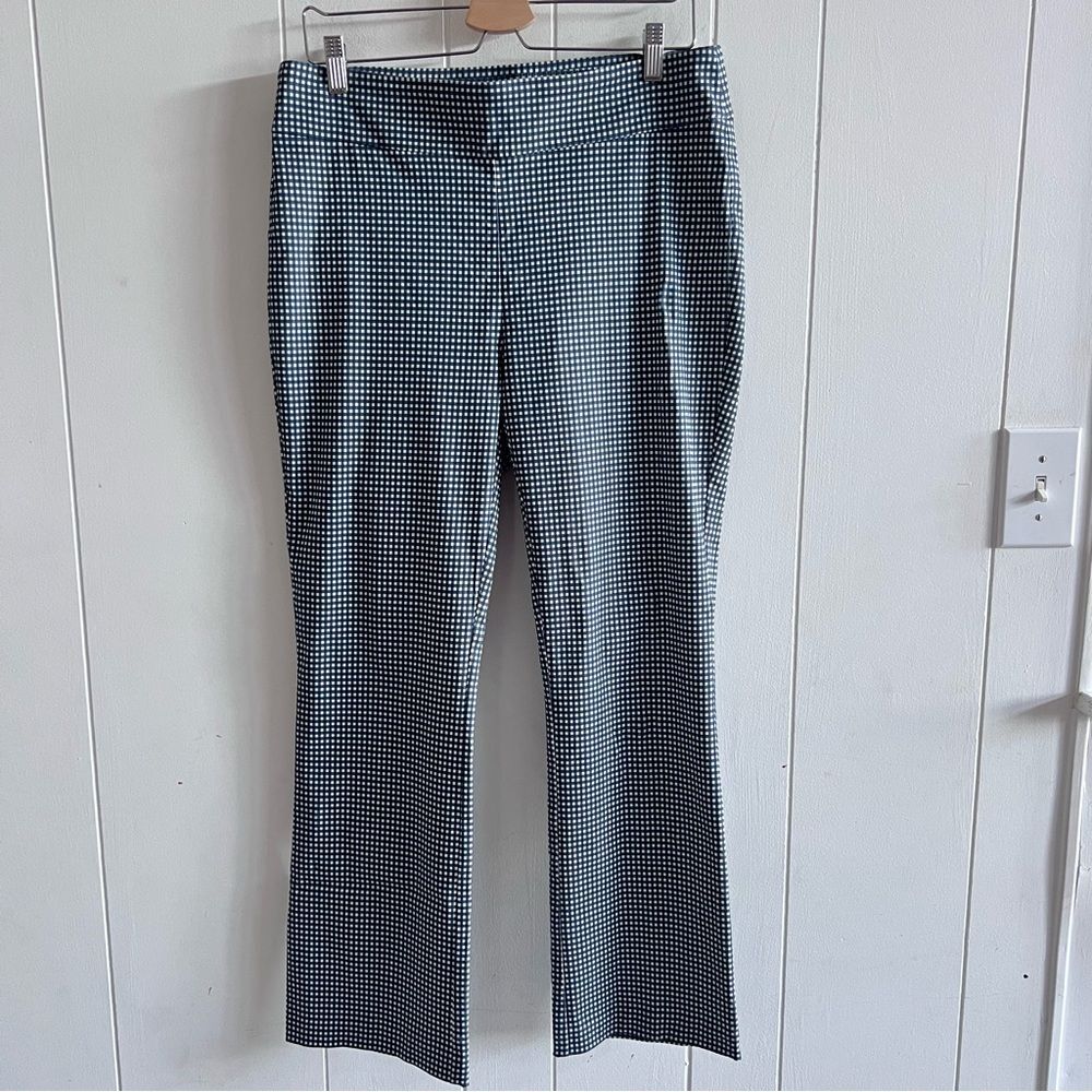 J. McLaughlin Ivy Pants in Cabana Gingham Autumn Sun Pull On Stretch